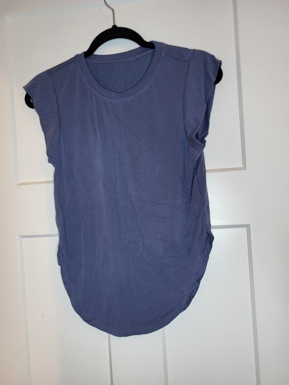 Sleeveless Curved-Hem Tank Top - Slate